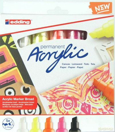 Marker permanentny Edding 5 szt.