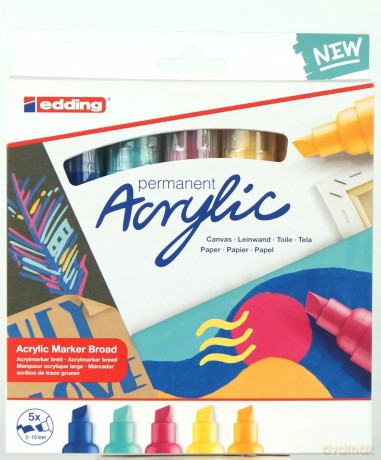 Marker permanentny Edding 5 szt.