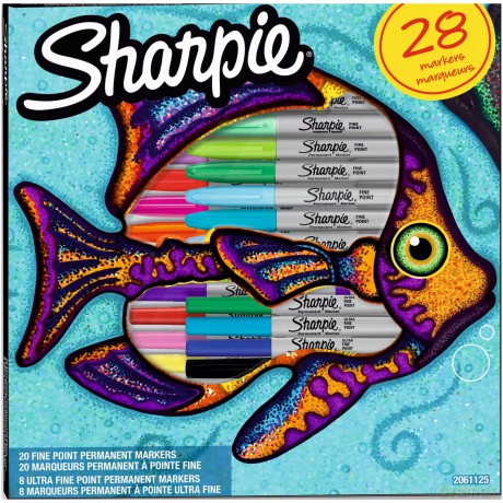 Marker permanentny różne kolory Sharpie 28 szt.