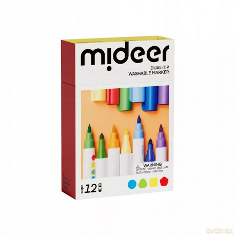 Marker zmazywalny fioletowy Mideer 12 szt.