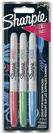 Markery metaliczne permanentne Sharpie 3 sztuki