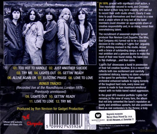 UFO: Lights Out [CD]