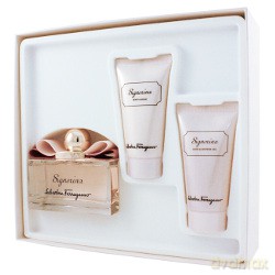 Salvatore Ferragamo Signorina Zestaw - Woda perfumowana 100 ml spray + Balsam do ciała 50 ml + żel pod prysznic 50 ml [PERFUMY]