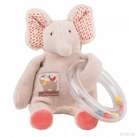 Moulin Roty Elephant Les Papoum grzechotka