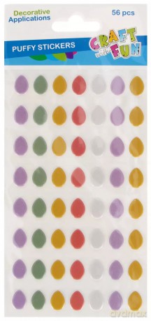 Naklej Wn Puffy Jajka 56szt Cf 12/144