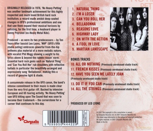 UFO: No Heavy Petting [CD]