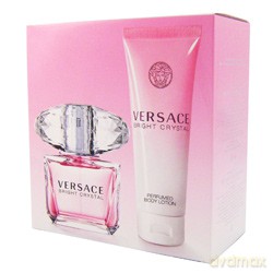 Versace Bright Crystal Zestaw - woda toaletowa 90 ml spray + balsam do ciała 100 ml [PERFUMY]