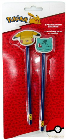 Ołówek z gumką Pokemon La Plume Doree HB 2 szt.