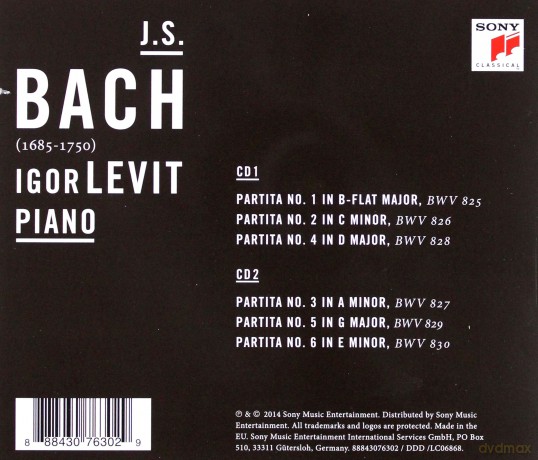 Igor Levit: Bach: Partitas BWV 825-830 [2CD]