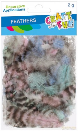 Ozdoba dekoracyjna Piórka 2g Centki Pastel Cf Pbh 12/288