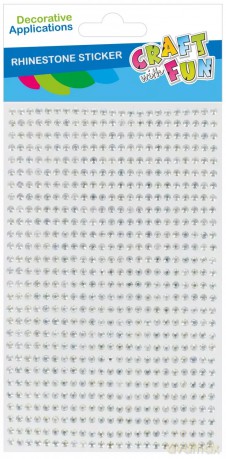 Ozdoba Dekoracyjna Samoprzylepna Kryształki 3mm Op.28szt. Craft with Fun 545873