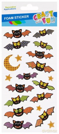 Ozdoby Dekoracyjne Samoprzylepne Eva Nietoperze Craft with Fun 572668