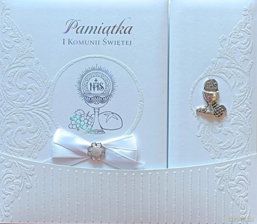 Pamiątka I Komunii Świętej Prezent od BABCI I DZIADKA Album pamiątkowy