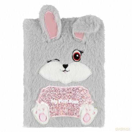 Pamiętnik Pluszowy Zamykany A5/80k Rabbit Starpak 564708