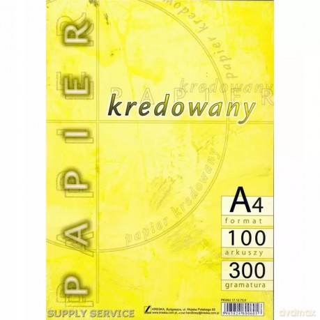 Papier biurowy Kreska format A4 300g 100 arkuszy