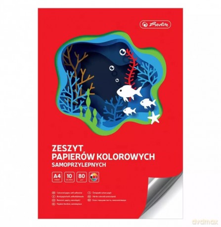 Papier Kolorowy samoprzylepna A4/10k Her
