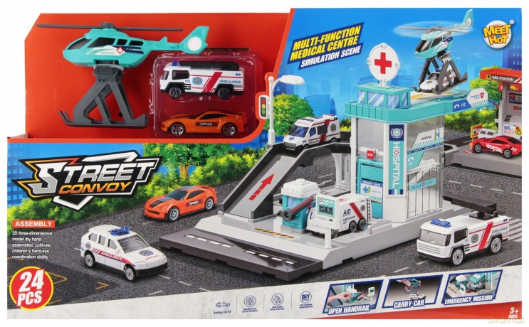 Parking Pogotowie z Akcesoriami metalowy 571414