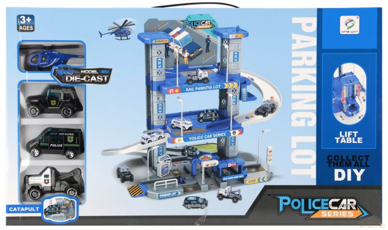 Parking Policja z Akcesoriami metalowy Mega Creative 569338