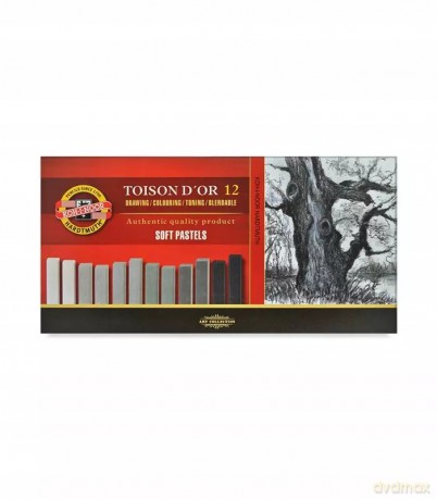 Pastele Koh-I-Noor Toison D'or 8592/GR 12 szt.