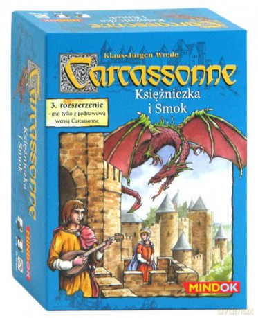 Carcassonne: 3. Dodatek - Księżniczka I Smok (edycja Polska) [GRA]