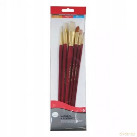 Pędzelki DALER ROWNEY White Bristle 6 szt 40600