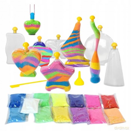 Piasek kinetyczny LEAN Toys 12 kol. 1,36 kg