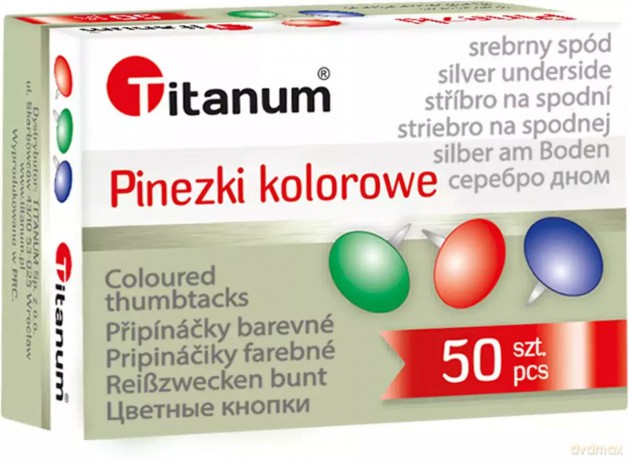 Pinezki Met Kol Op50szt pudełko A 10