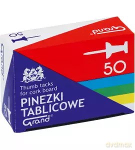 Pinezki tablicowe kolorowe (500 sztuk)