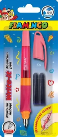 Pióro Na Naboje Write-it Różowe Flamingo