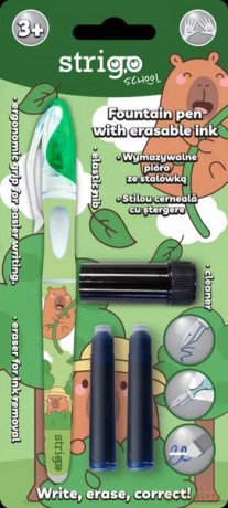 Pióro wymazywalne ze stalówką Kapibara zielone