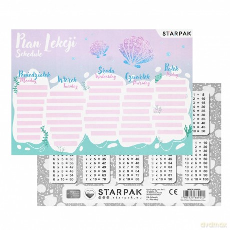 Plan Lekcji Tabl Mnoz A5 Shell Starpak Pb A 25/750