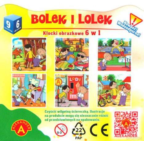 Klocki Obrazkowe - Bolek I Lolek (kwadrat) [GRA]