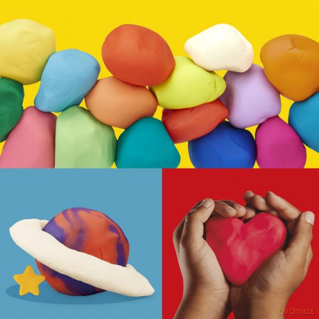 PLAY-DOH Zestaw 18 Kolorowych Tub, zestaw kreatywny