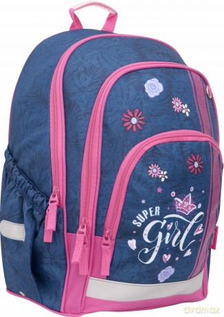 Plecak szkolny wielokomorowy Hama 183852 Jeans Girl 20,6 l