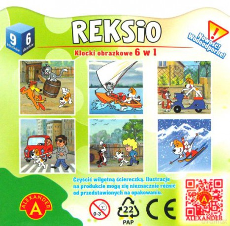 Klocki Obrazkowe - Reksio (kwadrat) [GRA]