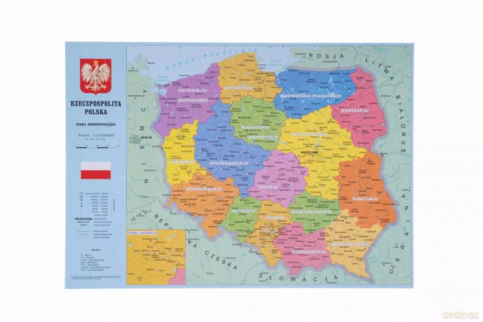 Podkładka na biurko Kreska 47251 mapa Polski