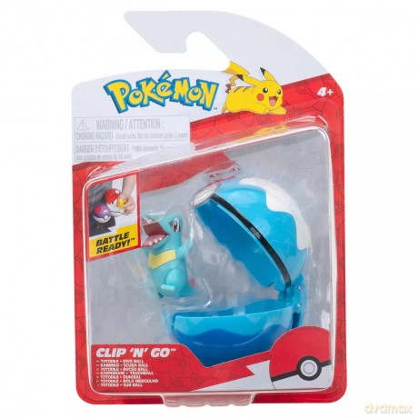 POKEMON Clip N Go Figurka Totodile Seria 10, figurka