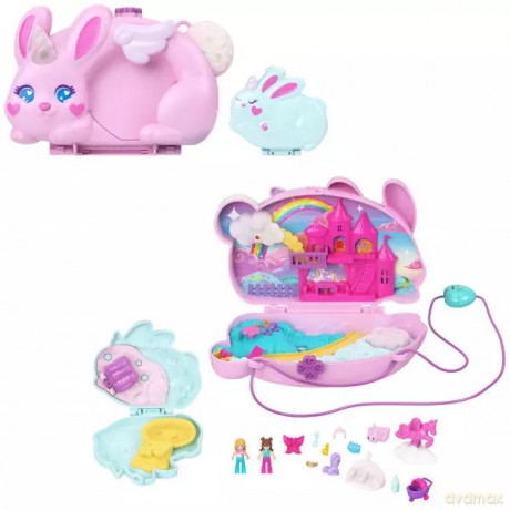 Polly Pocket. JFT88 Kompaktowa torebka Króliczki. Baśniowe Królestwo
