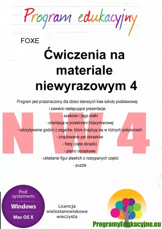 Program edukacyjny. Ćwiczenia na materiale niewyrazowym 4. Licencja wielostanowiskowa [KSIĄŻKA]