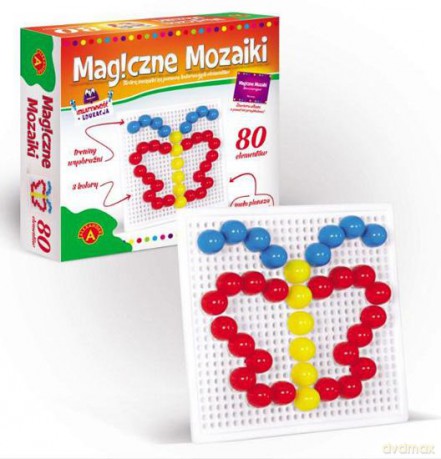 Magiczne Mozaiki (80 Elementów) [GRA]