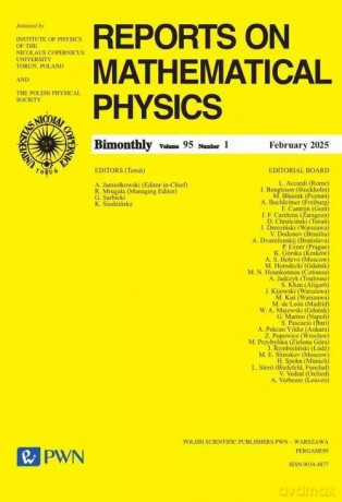 Reports on Mathematical Physics 95/1 2025 [KSIĄŻKA]