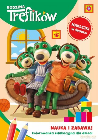 Rodzina Treflików. Kolorowanka edukacyjna dla dzieci. Nauka i Zabawa nr 2 [KSIĄŻKA]