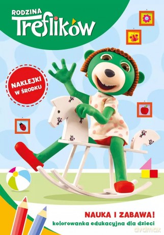 Rodzina Treflików. Kolorowanka edukacyjna dla dzieci. Nauka i Zabawa nr 3 [KSIĄŻKA]
