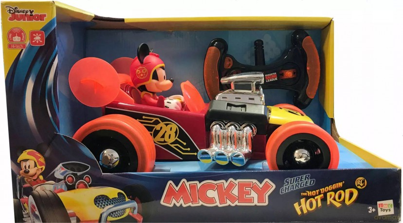 Samochód Zdlanie Sterowany Mickey Hot Rod Rc