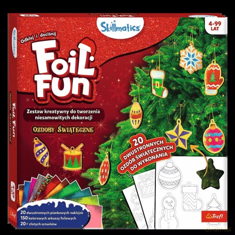 Skillmatics, Foil Fun. Ozdoby świąteczne. Zestaw kreatywny