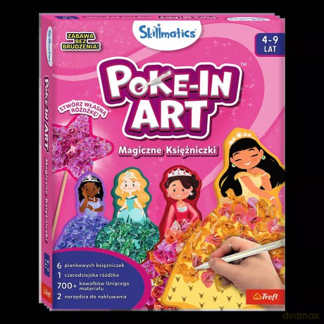 Skillmatics, Poke-In Art. Magiczne Księżniczki. Zestaw kreatywny