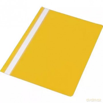 Skoroszyt A4 plastikowy, żółty