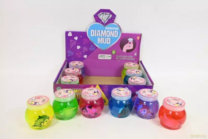 Slime zwierzatko brokat 6kol 12/op BPLA7553 57553