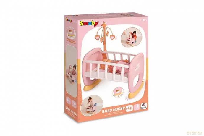 SMOBY Baby Nurse kołyska z karuzelką 220390