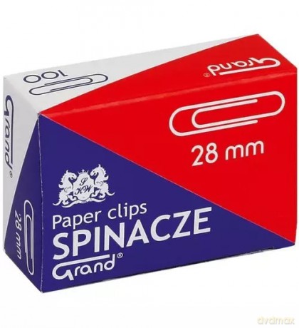 Spinacze 28 mm, 100 sztuk